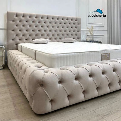 Cama Verona + Colchón doble pillow